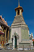 Bangkok Grand Palace, the Wat Phra Keow (temple of the Emerald Buddha). The bell tower. 